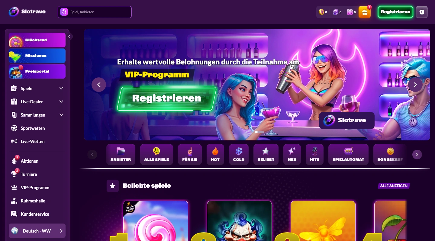 Slotrave Live-Dealer-Casino